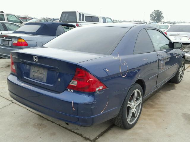 1HGEM22942L090113 - 2002 HONDA CIVIC EX ლურჯი ფოტო 4