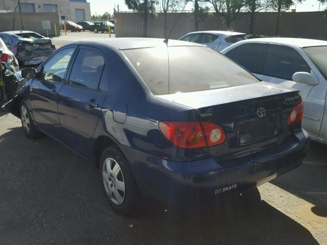 1NXBR32E84Z270533 - 2004 TOYOTA COROLLA CE BLUE photo 3