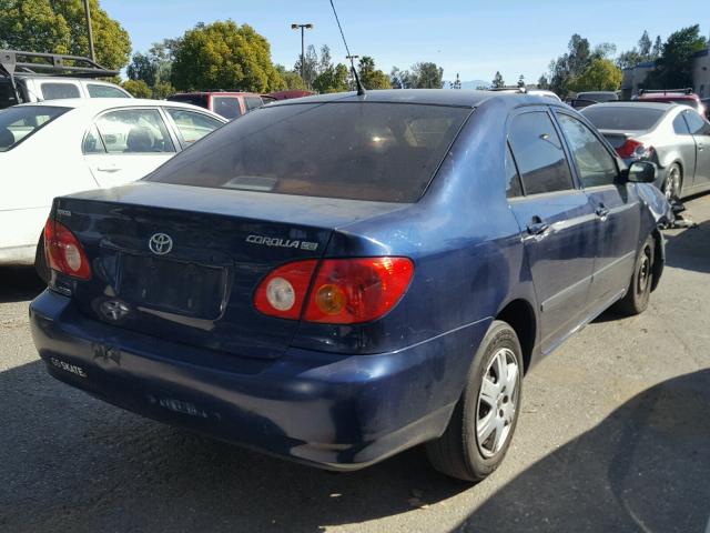 1NXBR32E84Z270533 - 2004 TOYOTA COROLLA CE BLUE photo 4