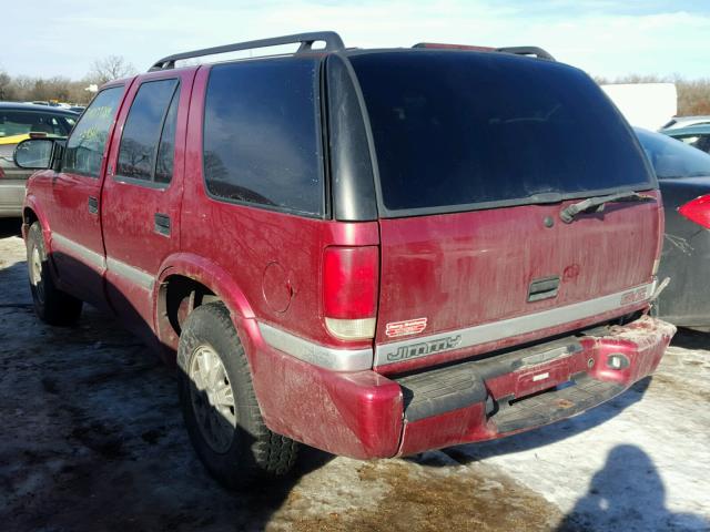 1GKDT13W9Y2293660 - 2000 GMC JIMMY / EN RED photo 3