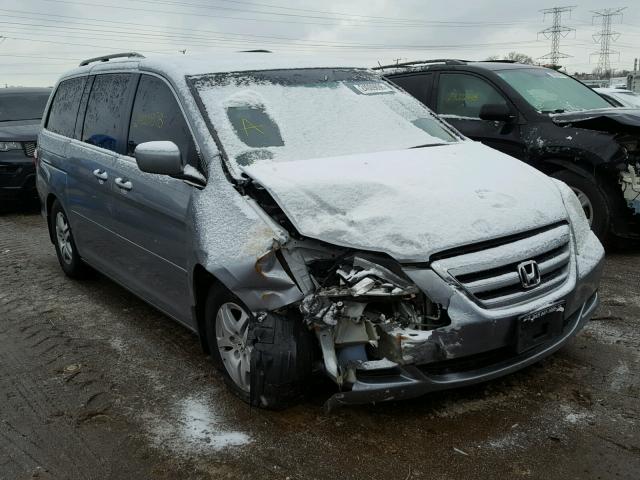 5FNRL38746B061654 - 2006 HONDA ODYSSEY EX BLUE photo 1