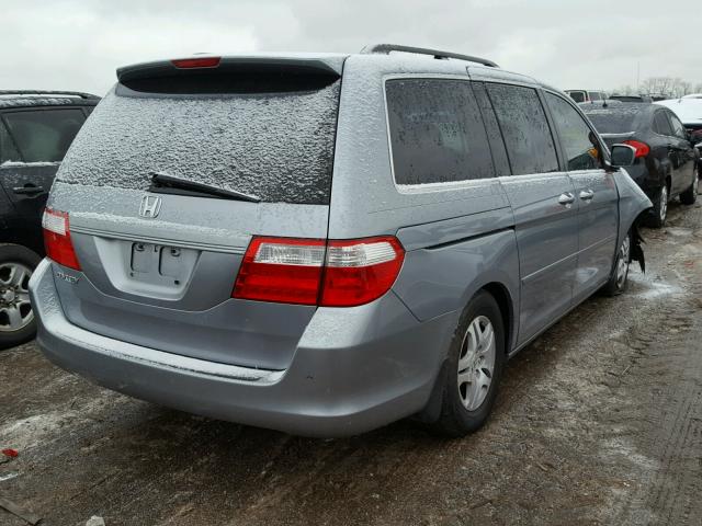 5FNRL38746B061654 - 2006 HONDA ODYSSEY EX BLUE photo 4