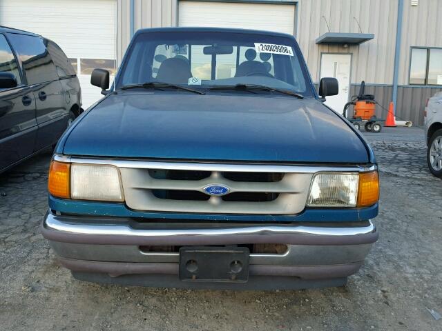 1FTCR10A7VTA07650 - 1997 FORD RANGER GREEN photo 9