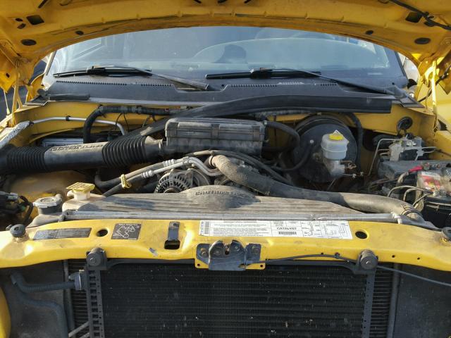 1B7HF13Z41J214714 - 2001 DODGE RAM 1500 YELLOW photo 7