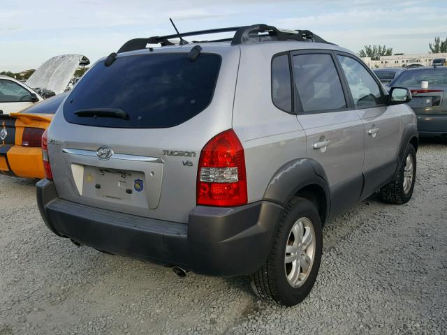 KM8JN12D76U454531 - 2006 HYUNDAI TUCSON GLS SILVER photo 4