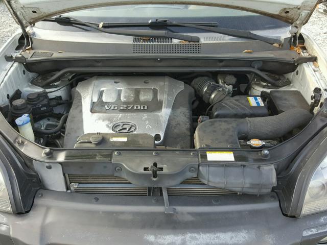 KM8JN12D76U454531 - 2006 HYUNDAI TUCSON GLS SILVER photo 7