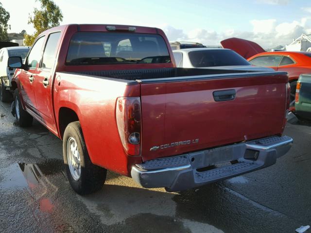 1GCCS136258111686 - 2005 CHEVROLET COLORADO RED photo 3