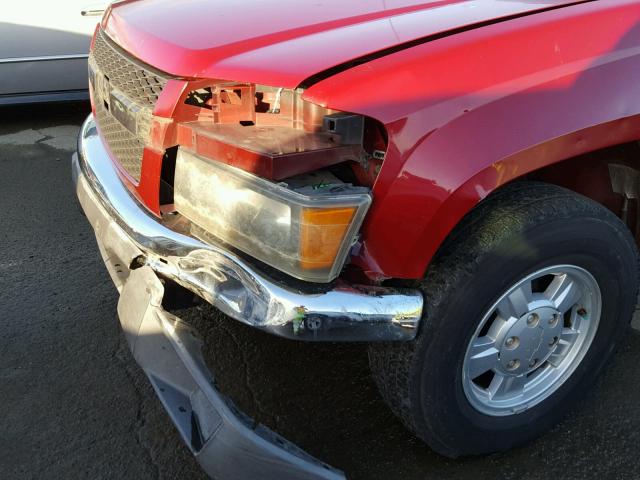 1GCCS136258111686 - 2005 CHEVROLET COLORADO RED photo 9