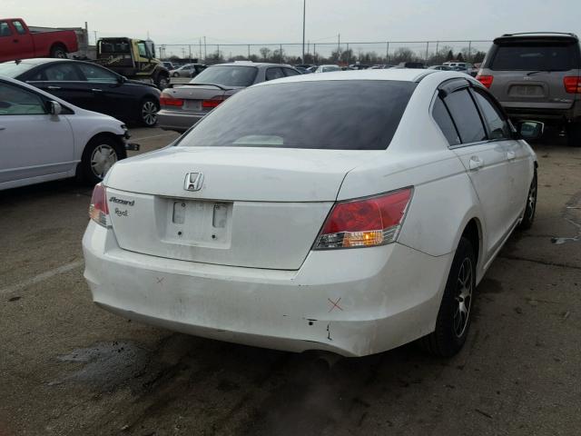 1HGCP2F37AA049781 - 2010 HONDA ACCORD LX WHITE photo 4