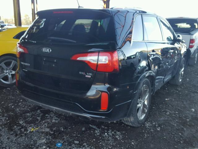 5XYKW4A75EG440999 - 2014 KIA SORENTO SX BLACK photo 4