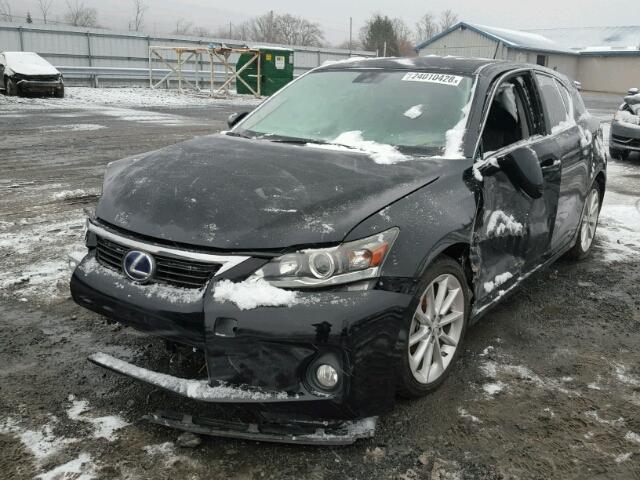 JTHKD5BH1B2022172 - 2011 LEXUS CT 200 BLACK photo 2