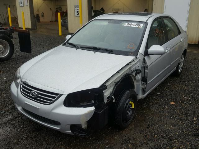 KNAFE221895655310 - 2009 KIA SPECTRA EX SILVER photo 2