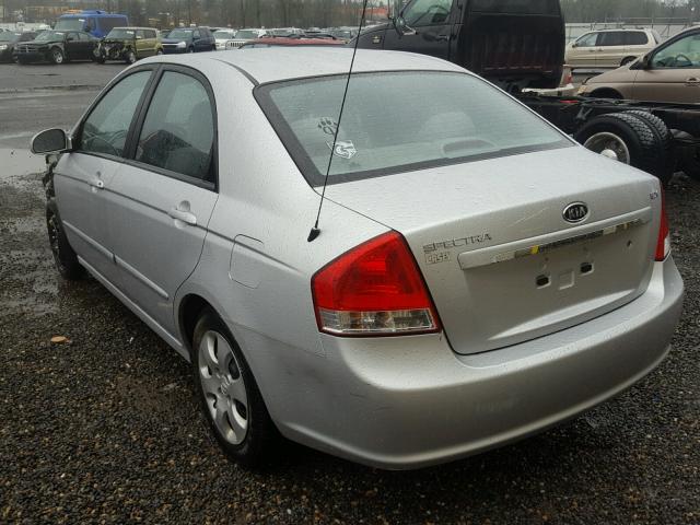 KNAFE221895655310 - 2009 KIA SPECTRA EX SILVER photo 3