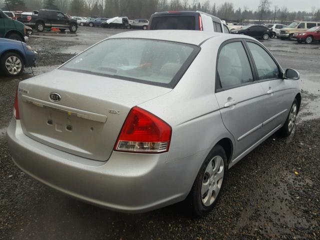 KNAFE221895655310 - 2009 KIA SPECTRA EX SILVER photo 4