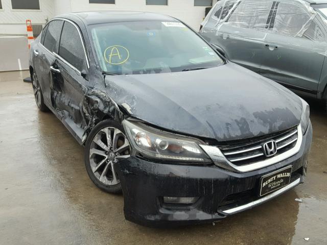 1HGCR2F52EA168064 - 2014 HONDA ACCORD SPO BLACK photo 1