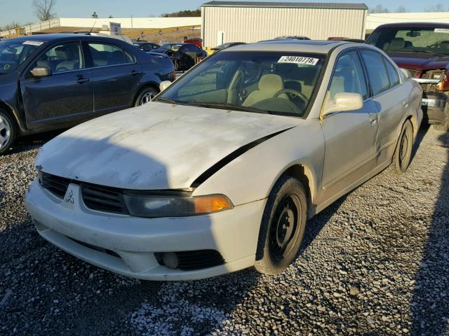 4A3AA46G32E030626 - 2002 MITSUBISHI GALANT ES WHITE photo 2