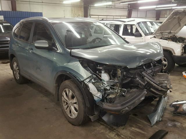 2HKRM4H79CH631020 - 2012 HONDA CR-V EXL GREEN photo 1