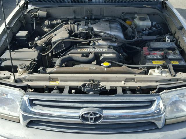 JT3GN86R120232280 - 2002 TOYOTA 4RUNNER SR GOLD photo 7