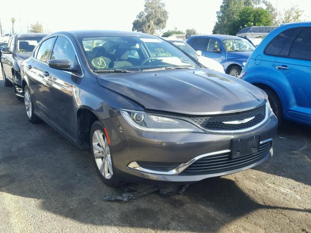 1C3CCCAB1FN574581 - 2015 CHRYSLER 200 LIMITE GRAY photo 1