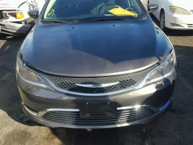 1C3CCCAB1FN574581 - 2015 CHRYSLER 200 LIMITE GRAY photo 7