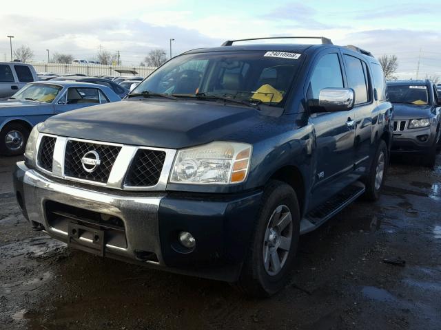 5N1AA08B25N729338 - 2005 NISSAN ARMADA SE GREEN photo 2