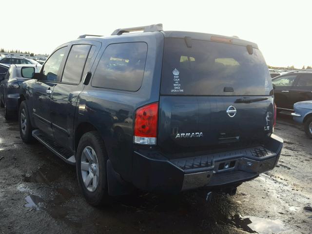 5N1AA08B25N729338 - 2005 NISSAN ARMADA SE GREEN photo 3