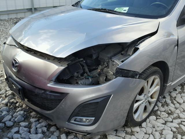 JM1BL1K5XB1383523 - 2011 MAZDA 3 S SILVER photo 9