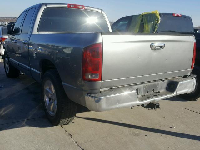 1D7HA18NX5J537679 - 2005 DODGE RAM 1500 S GRAY photo 3