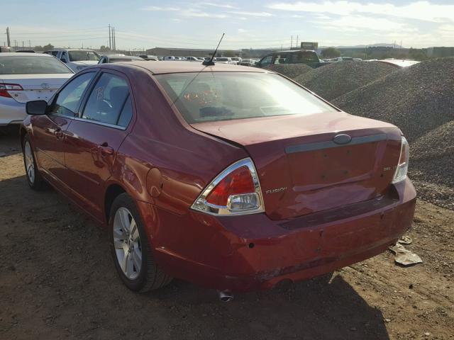 3FAHP081X9R203721 - 2009 FORD FUSION SEL RED photo 3