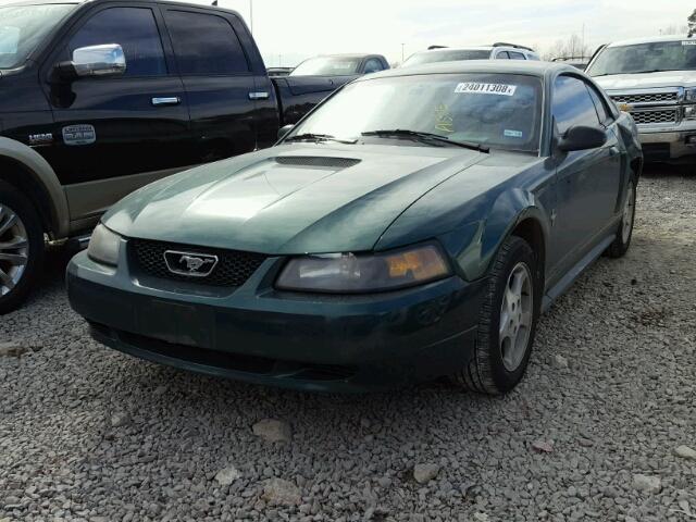 1FAFP4049YF259424 - 2000 FORD MUSTANG GREEN photo 2