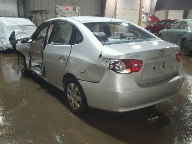 KMHDU46D37U094736 - 2007 HYUNDAI ELANTRA GL SILVER photo 3