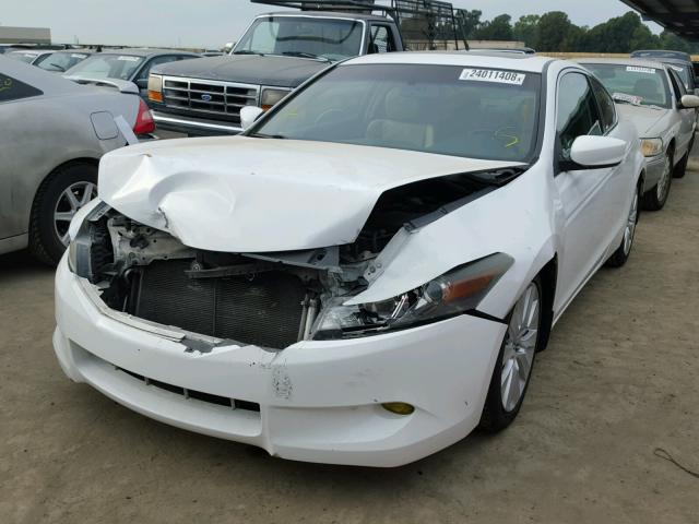 1HGCS22818A002952 - 2008 HONDA ACCORD EXL WHITE photo 2