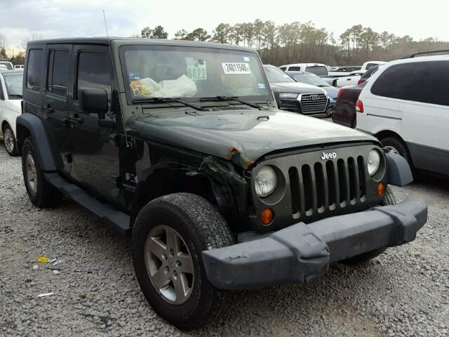 1J4GB39118L513641 - 2008 JEEP WRANGLER U GREEN photo 1