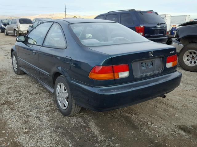 1HGEJ6221VL089153 - 1997 HONDA CIVIC DX GREEN photo 3