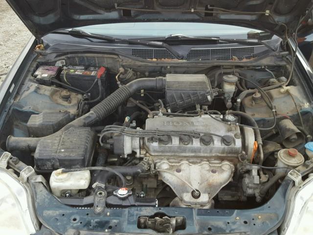 1HGEJ6221VL089153 - 1997 HONDA CIVIC DX GREEN photo 7