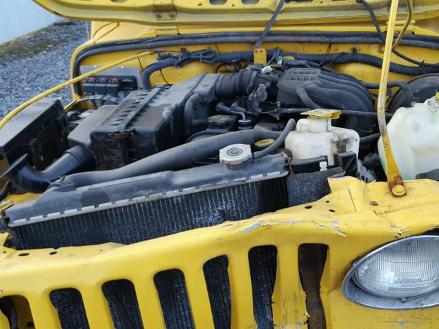 1J4FA29126P786361 - 2006 JEEP WRANGLER / YELLOW photo 7