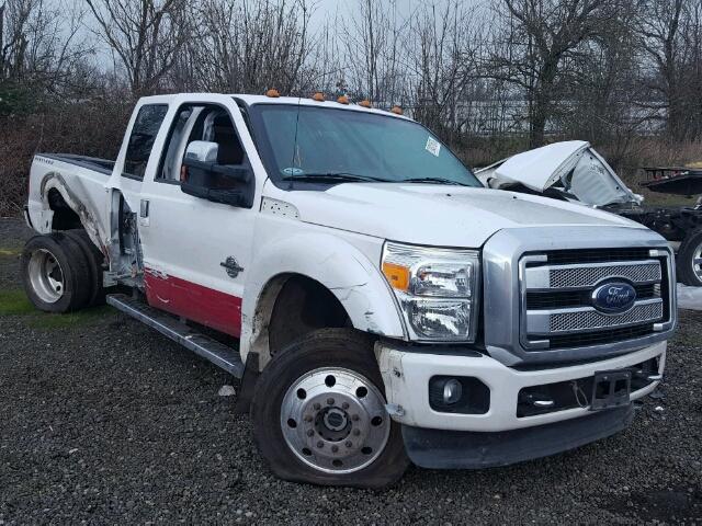 1FT8W4DT5FEB44751 - 2015 FORD F450 SUPER WHITE photo 1