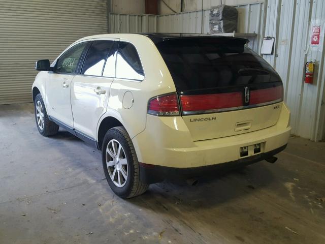 2LMDU68CX7BJ37947 - 2007 LINCOLN MKX WHITE photo 3