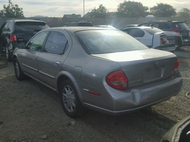 JN1CA31D2YT762496 - 2000 NISSAN MAXIMA GLE GRAY photo 3