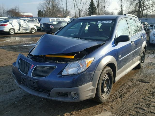 5Y2SL65868Z403277 - 2008 PONTIAC VIBE BLUE photo 2