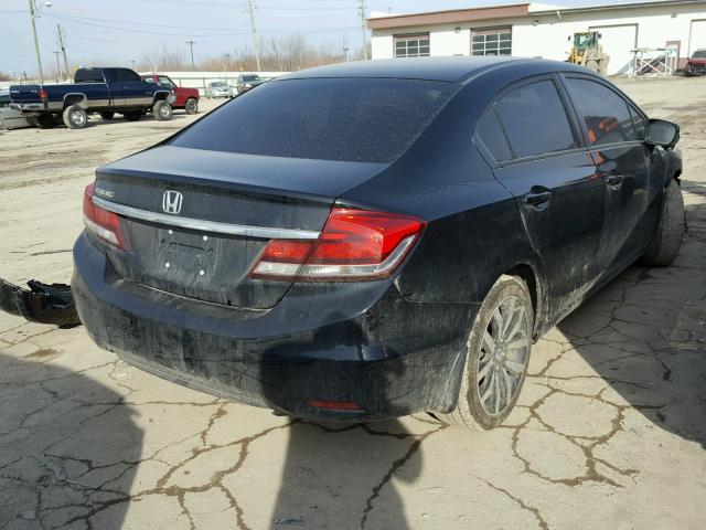 19XFB2F94EE048671 - 2014 HONDA CIVIC EXL BLACK photo 4