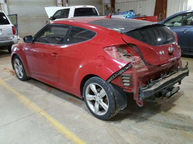 KMHTC6AD0CU025076 - 2012 HYUNDAI VELOSTER B RED photo 3