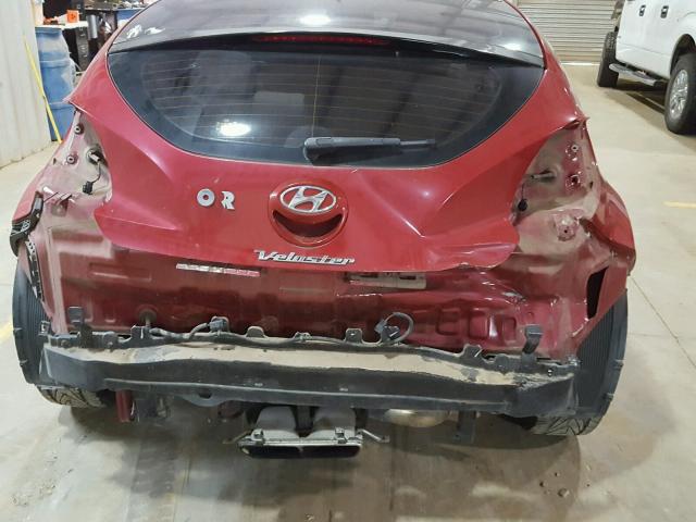 KMHTC6AD0CU025076 - 2012 HYUNDAI VELOSTER B RED photo 9