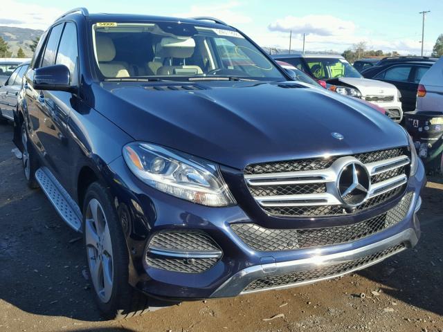 4JGDA5HB7GA774148 - 2016 MERCEDES-BENZ GLE 350 4M BLUE photo 1