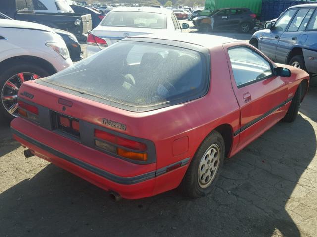 JM1FC3319J0614893 - 1988 MAZDA RX7 RED photo 4