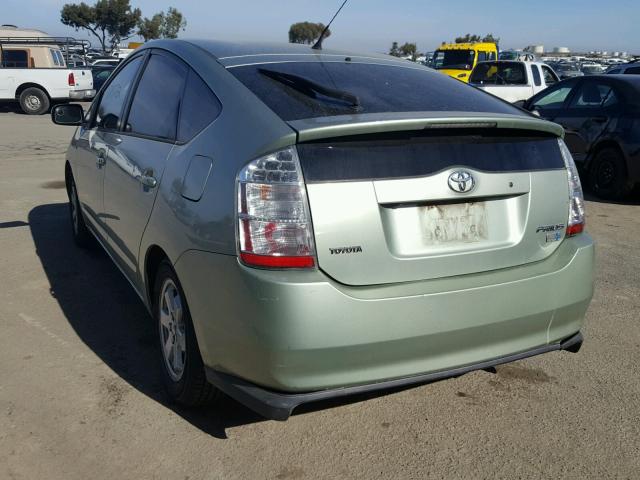 JTDKB20U763162555 - 2006 TOYOTA PRIUS GREEN photo 3