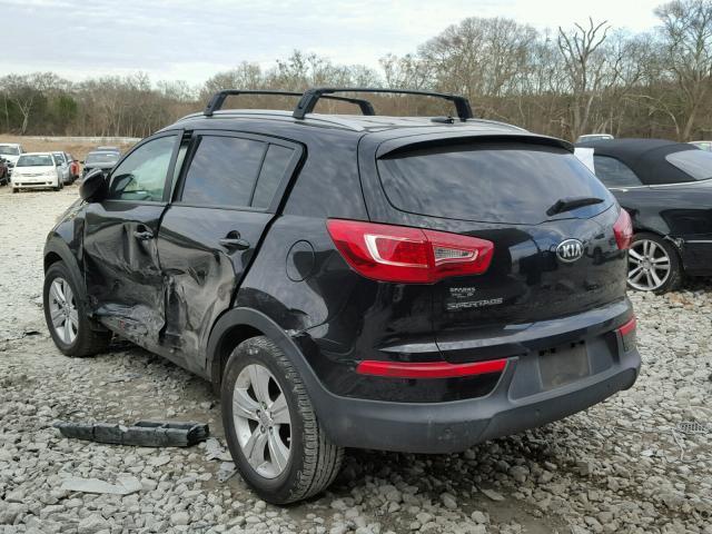 KNDPB3A28D7357899 - 2013 KIA SPORTAGE B CHARCOAL photo 3