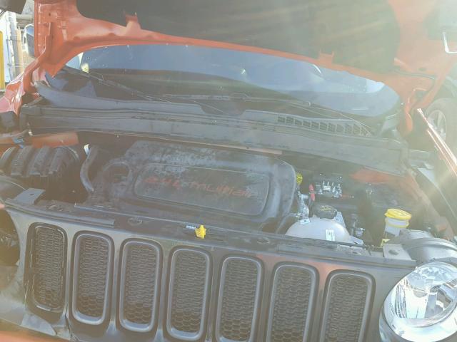 ZACCJBCB4HPF41464 - 2017 JEEP RENEGADE T ORANGE photo 7