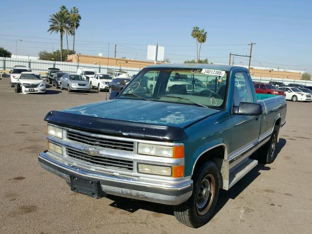 1GCGC24N5SE185501 - 1995 CHEVROLET GMT-400 C2 GREEN photo 2