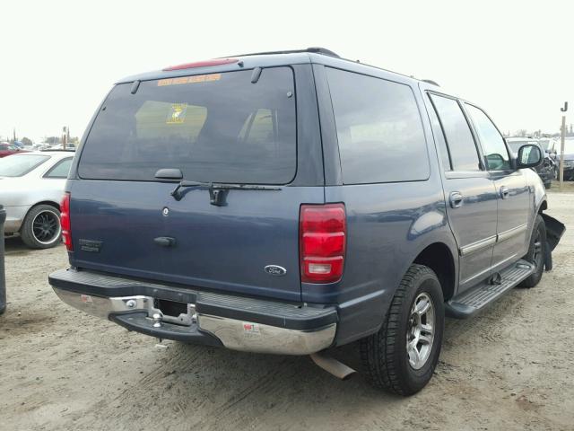 1FMRU15W41LB65169 - 2001 FORD EXPEDITION BLUE photo 4